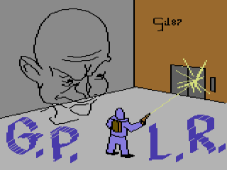 Deadline title screen for Commodore 64